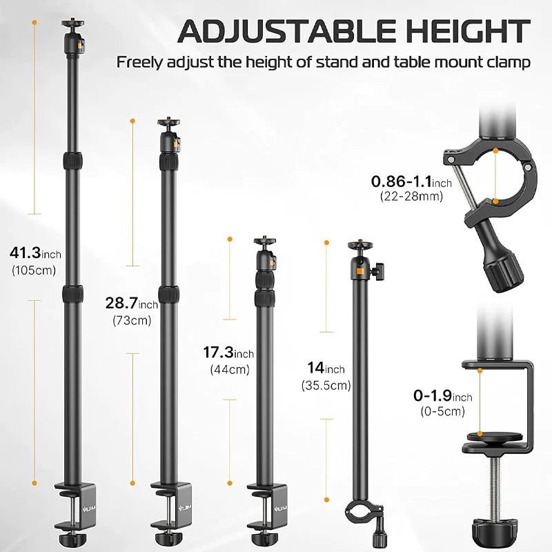 VMIDirect Adjustable Desk Mount Stand with variable height options for versatile use