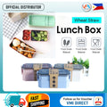 2-Layer Portable Plastic Bento Lunch Box with food grade material and assorted colors for convenient meal prep