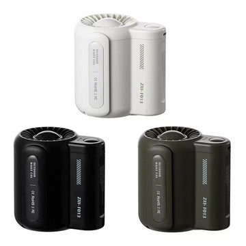 VMIDirect Waist Clip Fan in Black, White, and Olive Green for Portable Personal Cooling