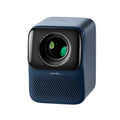 VMIDirect adjustable angle theater projector for home with compact blue design and large lens