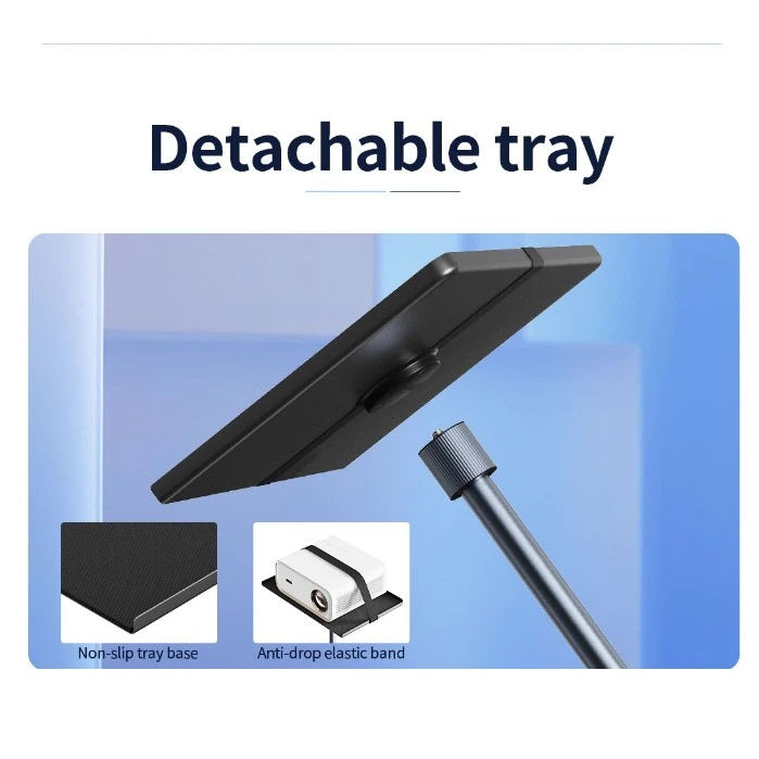 Detachable tray with non-slip base and anti-drop band projector accessories holder for home