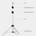 Projector accessories holder for home with adjustable height lock and reinforced tripod stand