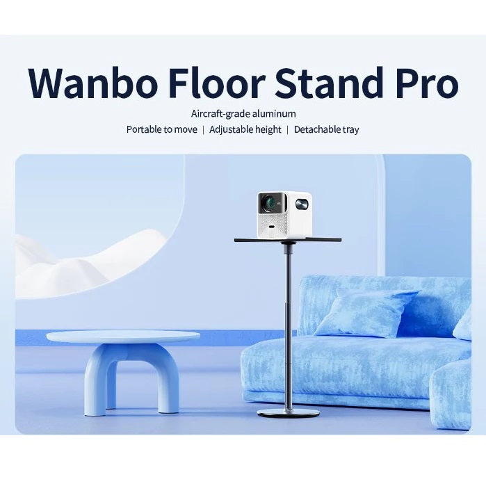 Wanbo Floor Stand Pro projector accessories holder for home with adjustable height and detachable tray