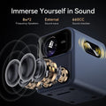 Smart Home Theater Projector with 8W speakers and advanced sound chamber for immersive audio experience