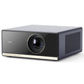 Wanbo X5 Pro smart projector front view with large lens and black casing