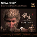 Wanbo X5 Pro smart projector displaying Black Myth Wukong game in native 1080P with 4K support