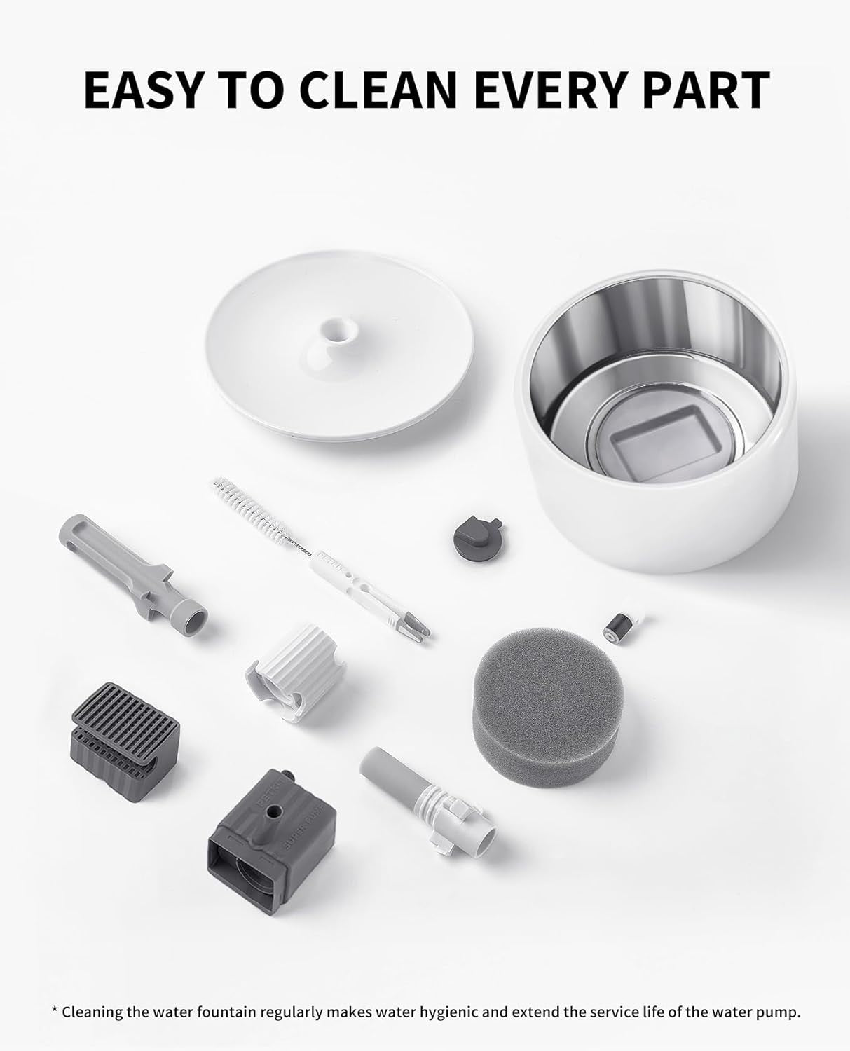 VMIDirect Water Fountain Cleaning Kit with various tools for easy and effective cleaning