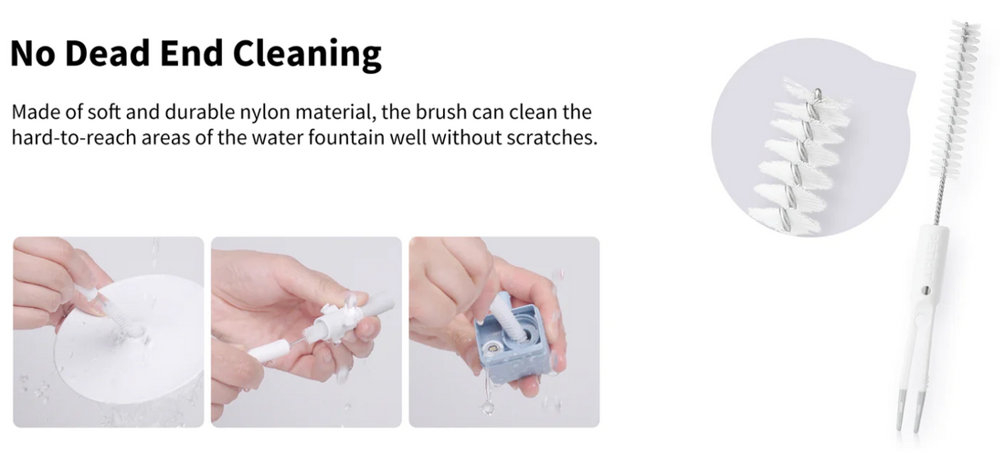 VMIDirect Water Fountain Cleaning Kit including brush and sponge for efficient cleaning