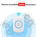 Wireless doorbell waterproof long range with 300 meter remote accessibility for home security