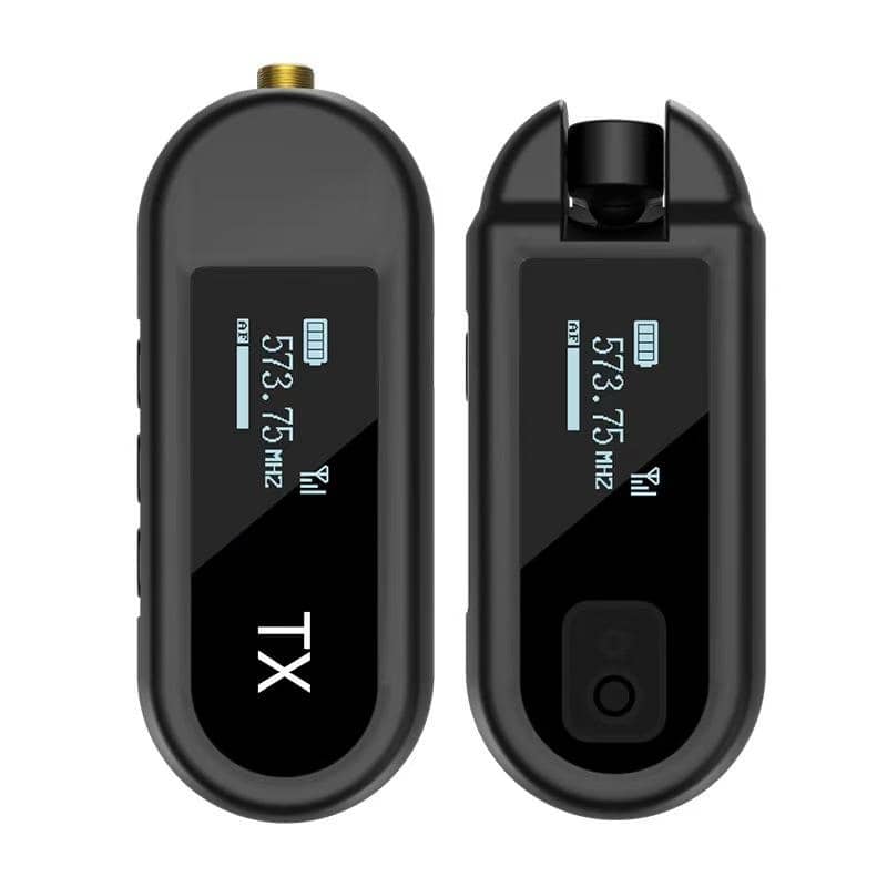 VMI Direct Wireless Guitar Transmitter And Receiver Set with Lavalier Microphone for Musicians