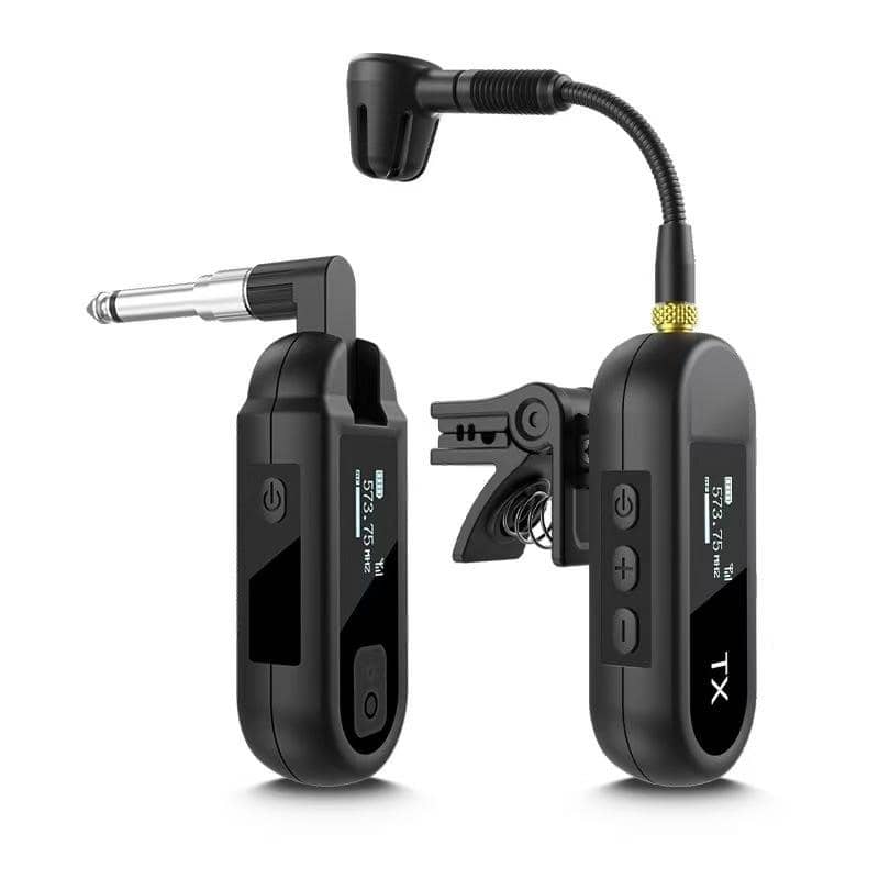 VMI Direct Wireless Guitar Transmitter And Receiver Set with Lavalier Microphone for Musicians