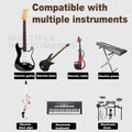 Wireless guitar transmitter receiver kit compatible with electric guitar, bass, and other instruments