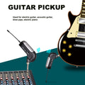 Wireless guitar transmitter receiver kit for electric guitars and pianos with easy setup and connectivity