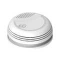 Wireless smoke detector for home with compact white design for fire safety
