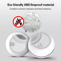Wireless smoke detector for home with eco friendly ABS fireproof material and heat resistance