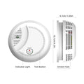 Smoke detector for home by VMIDirect with indicator light test button and smoke hole