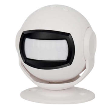 White motion sensor chime wireless welcome chime doorbell with adjustable swivel base