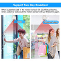 Motion sensor chime with wireless welcome chime doorbell feature greeting customers entering and exiting