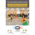 Wireless welcome chime doorbell with two-way motion sensor and multiple chime options