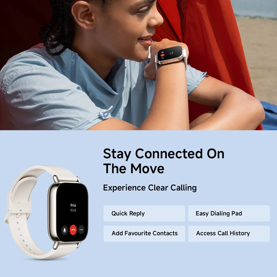 VMIDirect AMOLED Smartwatch With Alexa for easy calling and quick replies on the go