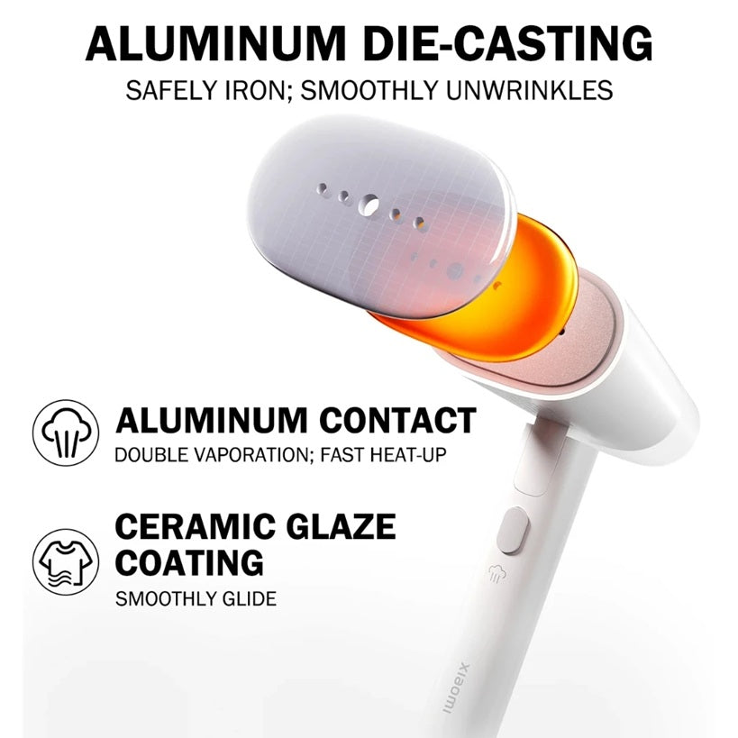 VMI Direct Portable Fabric Iron featuring aluminum die-casting for smooth wrinkle removal and quick heat-up