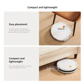 Xiaomi Robot Vacuum E5 demonstrating compact design for easy placement under furniture