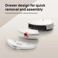 Xiaomi Robot Vacuum E5 with drawer design for quick removal and easy assembly for effortless cleaning