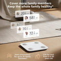 VMI Direct Smart Body Composition Scale with large display and family member tracking feature.