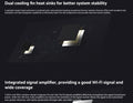 VMIDirect WiFi Router with dual cooling fins and integrated signal amplifier for optimal performance
