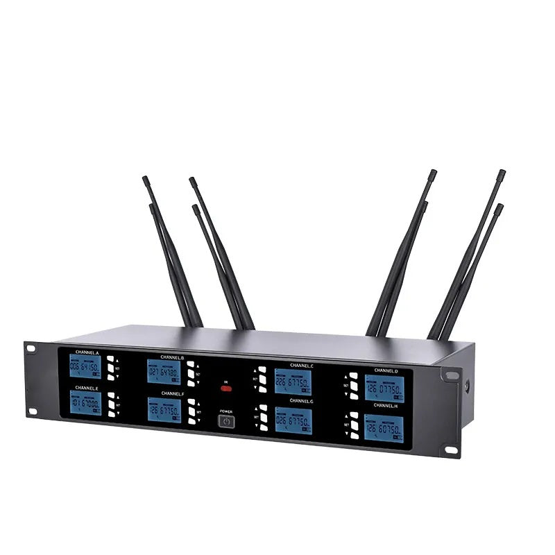 XTUGA A800 wireless conference mic system with six gooseneck microphones for clear audio during meetings