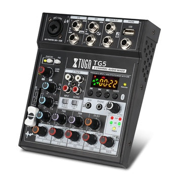 VMIDirect Bluetooth Audio Mixer with 5 channels and multiple input options for seamless audio mixing