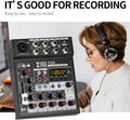 TUGA TG5 6 Channel Audio Mixer with Bluetooth Audio Mixer Features for Easy Recording