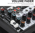 VMIDirect Bluetooth Audio Mixer with independent volume faders for flexible DJ control