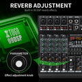 Bluetooth USB MP3 mixing console with built-in 99 DSP reverb adjustment features