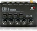 XTUGA MAX400 Ultra Low Noise 4 Channel Line Stereo Mixer for DC 5V Microphone Guitar Keyboard Mixer