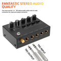 DC 5V microphone guitar keyboard mixer with multiple input and output connections