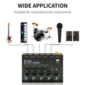 DC 5V microphone guitar keyboard mixer with multiple inputs for versatile audio mixing and instrument compatibility