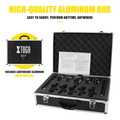 XTUGA DI7 drum mic kit in a lightweight aluminum carrying case for easy transport and performance
