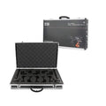 Dynamic drum mic kit in a sturdy case with various microphones for professional sound recording
