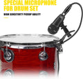 Dynamic drum mic kit featuring high sensitivity pickup ability for professional sound quality