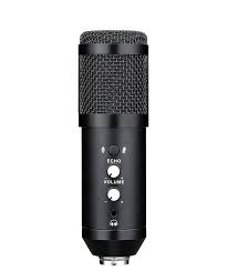 XTUGA EM900 USB microphone with adjustable echo and volume controls for clear audio recording