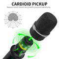 XTUGA handheld microphone with receiver featuring a cardioid pickup for noise reduction