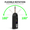 XTUGA handheld microphone with receiver featuring 180-degree flexible rotation for versatile use