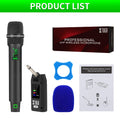 XTUGA handheld microphone with receiver and accessories for professional audio performance