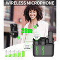 XTUGA J13 wireless microphone for iPhone and Android with 20m range and 6-8 hours working time