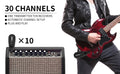 XTUGA JTSY23 transmitter and receiver with 30 channels for seamless wireless guitar performance