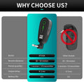 XTUGA JTSY23 transmitter and receiver for wireless guitar system with 30 meters range and 6 hours battery life