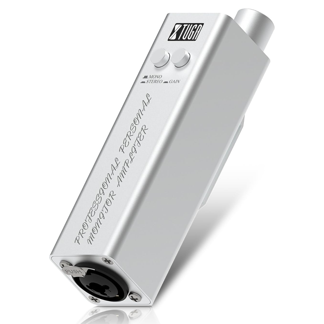 Xtuga LSY-20 Ultra-Compact Personal In-Ear Monitor Amplifier with sleek design and volume controls