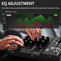 XTUGA N4 4-Channel Professional Audio Mixer with EQ adjustment and sound clarity features