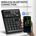 XTUGA N4 4-Channel Professional Audio Mixer with Bluetooth connection ideal for audio mixing